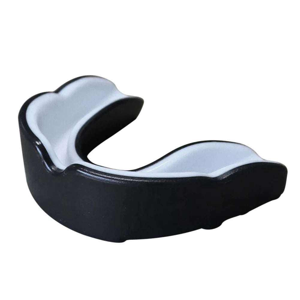 Protetor bucal para treino de artes marciais preto com interior branco da D Sports