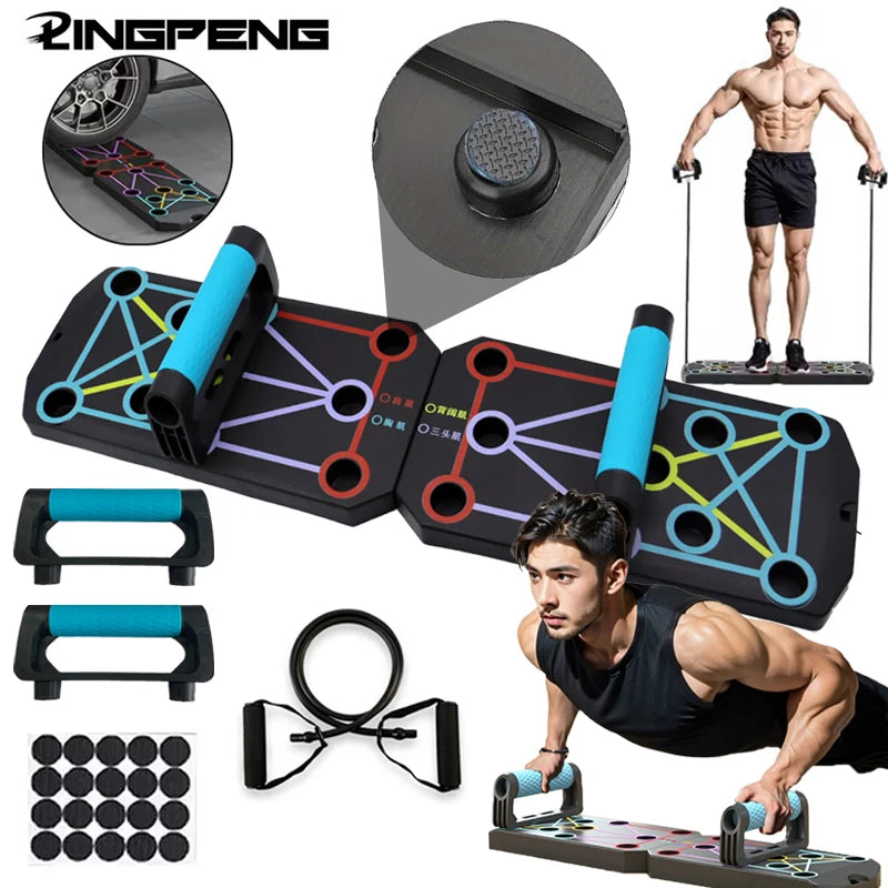 Barra multifuncional para flexão em casa com suporte anti-derrapante e acessórios para exercícios